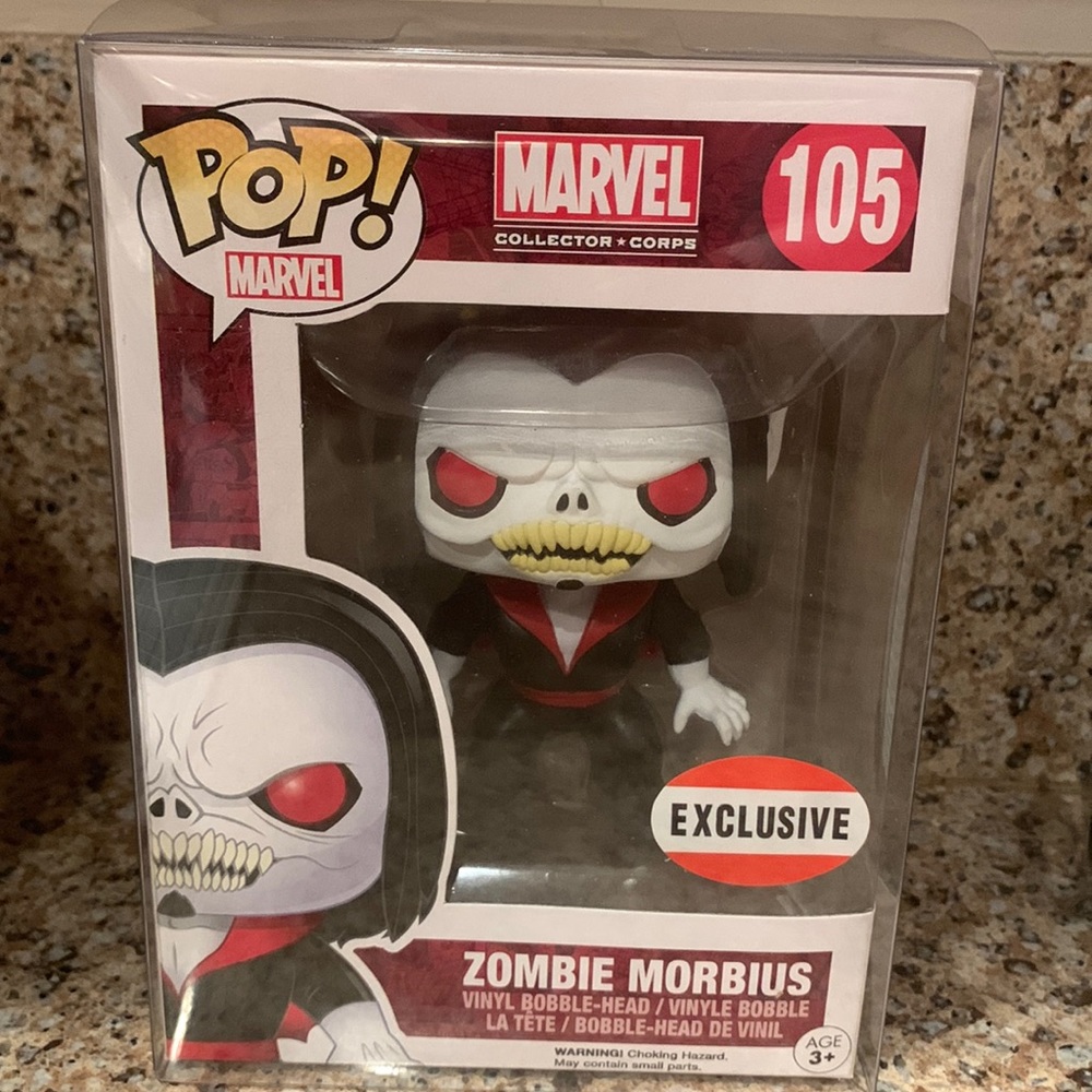 FUNKO POP 2015 Marvel Collector Corps Exclusive ZOMBIE MORBIUS #105 In Stock